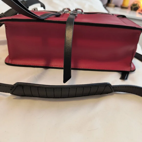 Zadig & Voltaire ❤️‍🔥 Red Calf Leather Crossbody Bag - Picture 11 of 16